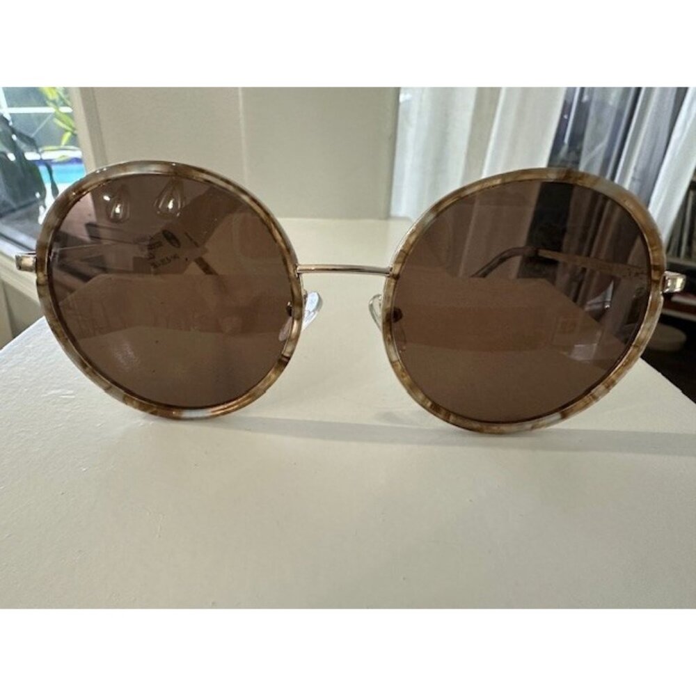 KEO Rx'able Women Sunglasses Kamala Gray Brown Tortoise Gold 55.0-20.5-140 Round